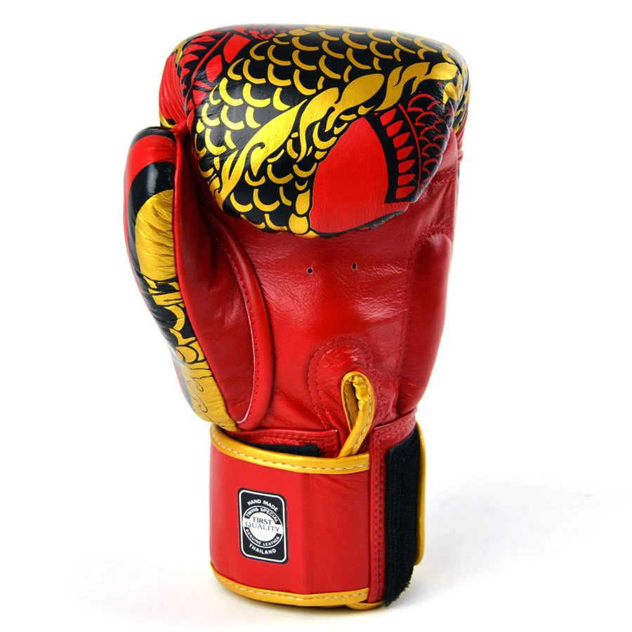 Twins Boxing Gloves / FBGVL3-52 / Nagas Red-Gold 6 Twins Boxing Gloves / FBGVL3-52 / Nagas Red-Gold - Image 4