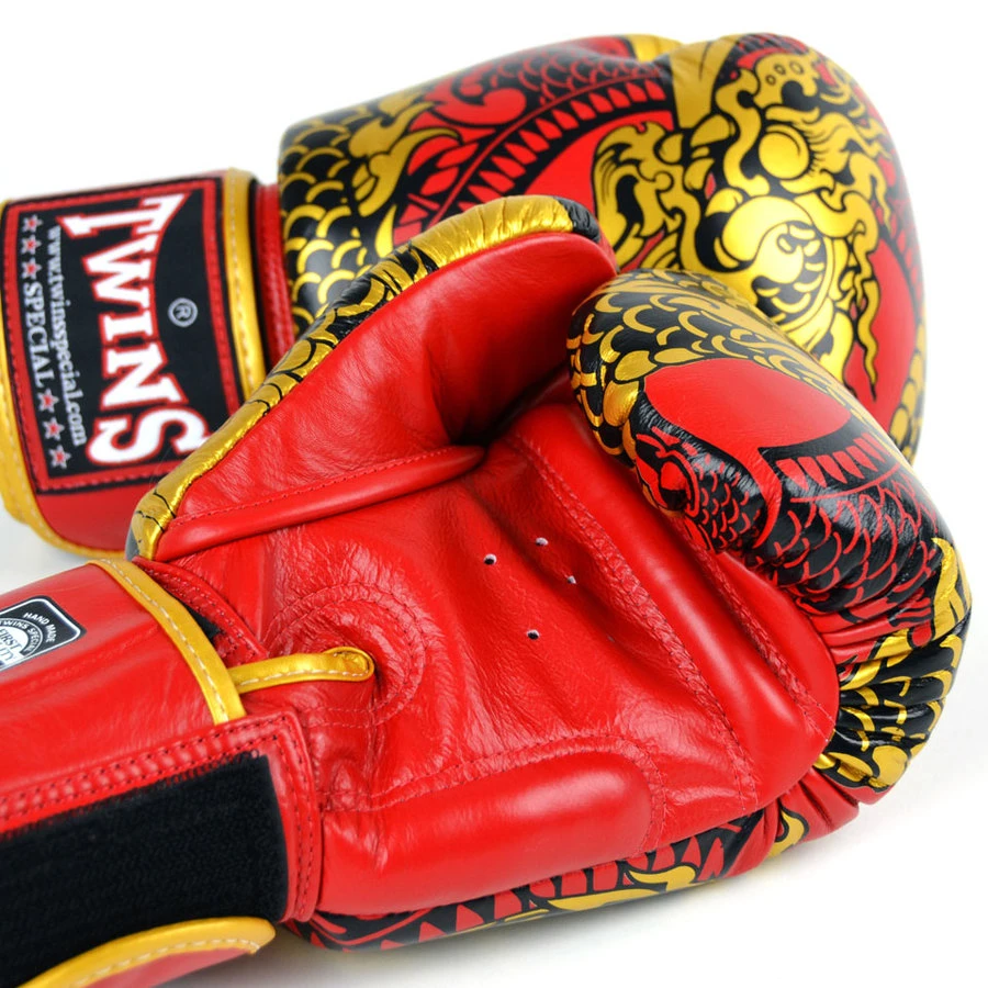 Twins Boxing Gloves / FBGVL3-52 / Nagas Red-Gold 8 Twins Boxing Gloves / FBGVL3-52 / Nagas Red-Gold - Image 6