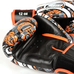 Twins Boxing Gloves / FBGVL3-52 / Skull Orange -Thaiboxingstore Store TWS FBGVL3 52 SOR 5