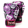 Twins Boxing Gloves / FBGVL3-52 / Skull Pink -Thaiboxingstore Store TWS FBGVL3 52 SPK