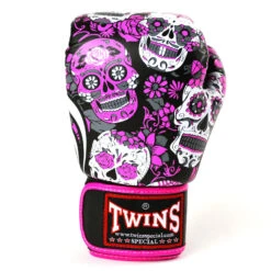 Twins Boxing Gloves / FBGVL3-52 / Skull Pink 10 Twins Boxing Gloves / FBGVL3-52 / Skull Pink -Thaiboxingstore Store TWS FBGVL3 52 SPK 2