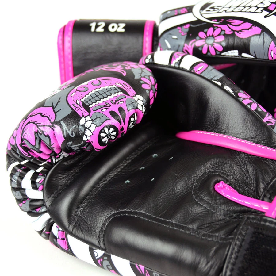 Twins Boxing Gloves / FBGVL3-52 / Skull Pink 8 Twins Boxing Gloves / FBGVL3-52 / Skull Pink - Image 6
