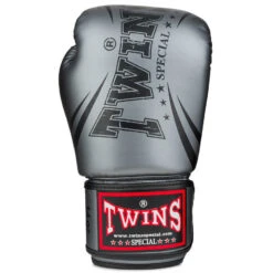 Twins Boxing Gloves / FBGVS3-TW6 / Grey -Thaiboxingstore Store TWS FBGVS3 TW6 GY 1
