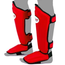 Twins Shin Guards / SGL10 / Red -Thaiboxingstore Store TWS SGL10 RED 2
